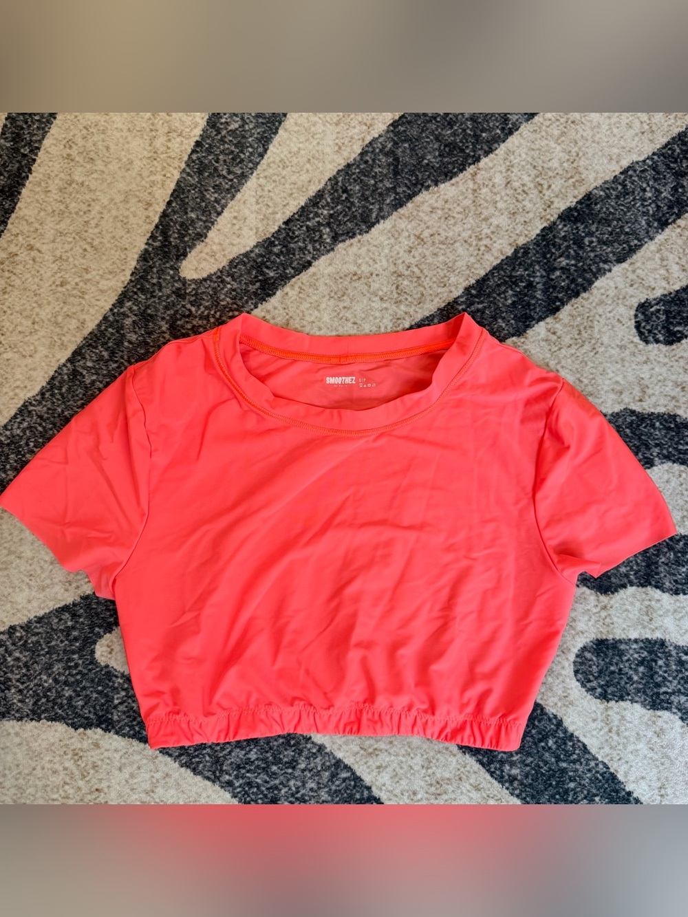 NWOT Aerie Smoothez Crop Top Tee Pink Small